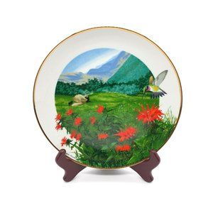Wildflowers of the South Bee Balm #4 Collector Plates Royal Windsor Ralph Mark